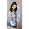 Blue Multipattern Pyjama