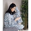 Blue Multipattern Pyjama