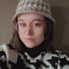 Gehaakte bucket hat 'Neutral nudes'