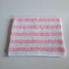 Gehaakte muts 'Baby pink & white'
