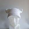 Gehaakte muts 'Basic white'