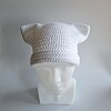 Gehaakte muts 'Basic white'