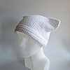Gehaakte muts 'Basic white'