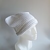 Gehaakte muts 'Basic white'