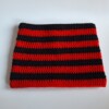 Gehaakte muts 'Black & red'