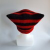 Gehaakte muts 'Black & red'