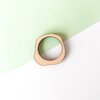 Golvende houten of zwarte stack ring - type 1