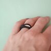 Golvende houten of zwarte stack ring - type 1