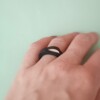Golvende houten of zwarte stack ring - type 2