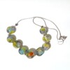 Ketting glaskralen lente glitters