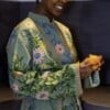 Kimono - Unisex - One size fits all - Indian Bloom Collection - Nature Green