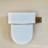 Plantendrager Flora Goud ø 12 cm Eco + Pot Light Marble Grey