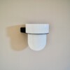 Plantendrager Flora Zwart ø12 cm Eco + Pot Light Marble Grey