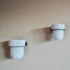 Plantendrager Flora Zwart ø12 cm Eco + Pot Light Marble Grey