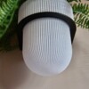 Plantendrager Flora Zwart ø12 cm Eco + Pot Light Marble Grey