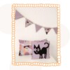 Vlaggenlijn met afdruk kattenpootjes | Lila Fantasie | 1.5 Mtr | Woonslinger