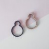 houten of zwarte bubbel ring