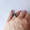 houten of zwarte bubbel ring