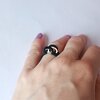 houten of zwarte bubbel ring