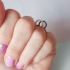 houten of zwarte bubbel ring