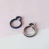 houten of zwarte bubbel ring
