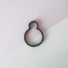 houten of zwarte bubbel ring