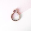 houten of zwarte bubbel ring
