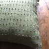 Mexicaanse handgemaakt kussenhoezen, lichtgroen/ paars, regio Chiapas, gemaakt op een weefgetouw, mexicaanse textiel, mexicaanse decoratie, mexicaans ontwerp.