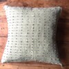 Mexicaanse handgemaakt kussenhoezen, lichtgroen/ paars, regio Chiapas, gemaakt op een weefgetouw, mexicaanse textiel, mexicaanse decoratie, mexicaans ontwerp.