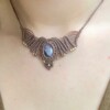 Amethyst macrame ketting
