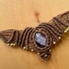Amethyst macrame ketting