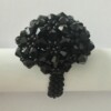 Bloemenmand ring - Zwart