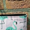 Dubbelzijdige Tropical Strandtas – Flamingo & Zwart