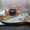 Grote borrelplank rond 