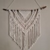 Handgemaakte boho macrame muurhanger