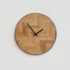 Handmade Herringbone Clock - Upcycled Oak Masterpiece