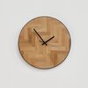 Handmade Herringbone Clock - Upcycled Oak Masterpiece