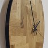 Handmade Herringbone Clock - Upcycled Oak Masterpiece