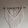 Hangemaakte boho macrame wallhanging diamant
