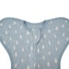 Honeybears Inbakerslaapzak – Slaapzak baby – Inbakerdoek baby – Blauw met wit – Swaddle up - 3 tot 6 maanden - 68 cm – TOG 1.0