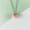 Klein roze hartje ketting