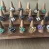 Kristallen ring van hoge kwaliteit - handgemaakt - 