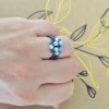 Kristallen ring van hoge kwaliteit - handgemaakt - 