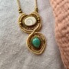 Macrame zeemeermin ketting