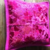 Mexicaanse kussenhoezen, licht roze, regio Chiapas, mexicaanse textiel, mexicaanse decoratie, mexicaans ontwerp.