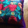 Mexicaanse kussenhoezen, paars, regio Chiapas, mexicaanse textiel, mexicaanse decoratie, mexicaans ontwerp.