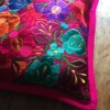 Mexicaanse kussenhoezen, roze, regio Chiapas, mexicaanse textiel, mexicaanse decoratie, mexicaans ontwerp.