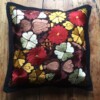 Mexicaanse kussenhoezen, zwart, regio Chiapas, mexicaanse textiel, mexicaanse decoratie, mexicaans ontwerp.