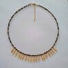 Natuursteen chrysoprase authentieke ketting - Amfora