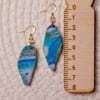 Oorbellen | Ash Blue Agate